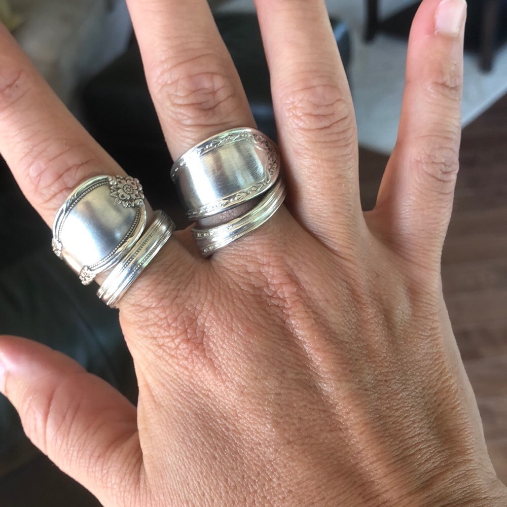 Unique handmade silver rings